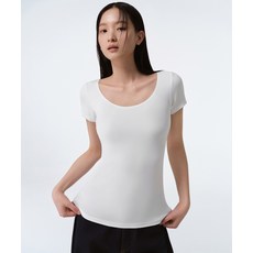 MUSINSA STANDARD WOMAN [쿨탠다드] 우먼즈 스쿱 넥 언더셔츠 [화이트] 196814