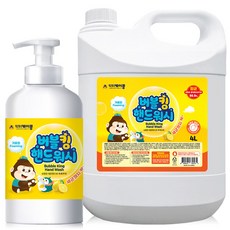 닥터케이콩 버블킹 포밍 레몬 4L+500ml ~ 핸드워시 손세정제 거품 버블, 1개