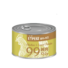 EXPERT 99%純肉狗罐 165g, 1個, 雞肉+地瓜 165g