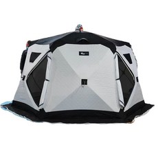 대형 누빔 텐트 투명창 육각 누빔텐트 이글루 낚시 빙어, 상세페이지 참고, 대형 육각 3.3m 밝은 회색