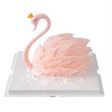 남자마사지기 온열 남성용 패키지 블랙 마사지기, 1개, A. 부드러운 입체 백조 목 케이크 장식 플라밍고 인터