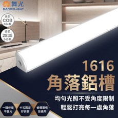 (舞光原廠授權)含稅開發票 1616角落鋁槽燈 鋁條燈 線條燈, 1個, 2米 (空台)