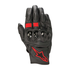 Alpinestars CELER V2 皮革防摔短手套, 黑紅