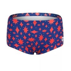 백화점상품 아레나 남성수영복 오너먼트 숏사각 블루 화려한 실내수영복