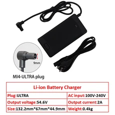 48v 리튬 이온 배터리 용 54.6V 2A 충전기 13S 18650 팩 MI4-Julet 3105/ULTRA/PRO MAX 플러그 커넥터, 01 AU Plug, 01 빠른, 01 54.6V 2A-ULTRA