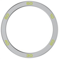 CMF Watch 2와 호환되는 보호 범퍼 교체 베젤 링 화면 보호기, 은빛 녹색