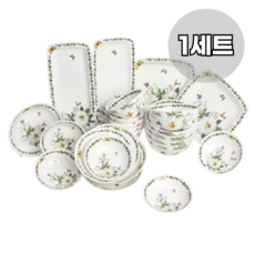 로얄에식스 목련 본차이나 5인 식기세트 24p, 혼합색상, 식기 6종, 1세트