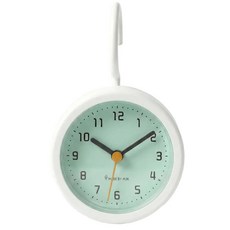 더율마켓 욕실 방수 벽걸이 시계, 그린