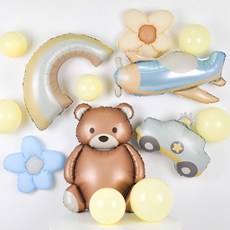 크림은박풍선, 1개, 자동차