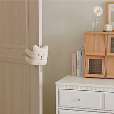 토끼 곰 방 문콕 방지 도어 가드 손 끼임 문 닫힘 방지 쿠션 방지 가드, 브라운베어, 1개
