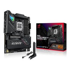 ASUS ROG Strix B850-A 게이밍 Wi-Fi AMD AM5 B850 ATX 마더보드 14+2+2 파워 스테이지 DDR5 AEMP 2.5G LAN Q-안테나가, ROG STRIX B850-F GAMING WIFI