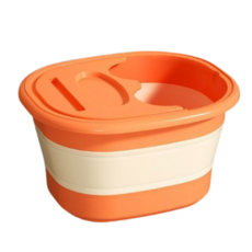 접이식 덮개 족욕통, 1개, 오렌지