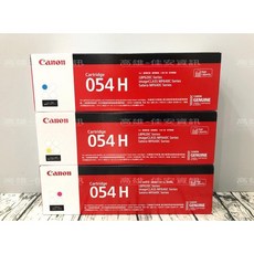 Canon佳安資訊 MF642Cdw/MF644Cdw原廠高容量彩色碳粉匣 CRG-054H 色彩鮮明 列印品質穩定, 1個, Canon054H(黑+紅+藍+黃)