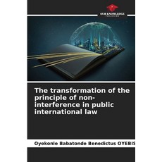 (영문도서)The transformation of the principle of non-interference in public international law Paperback, Our Knowledge Publishing, English, 9786208938000