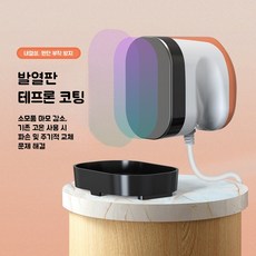 Mochae 미니 열 프레스 프레스기 전사기 휴대용 티셔츠 프린팅 열프레스기 인쇄 열판 전사 인쇄기 핸드헬드 간편한 다리미 DIY 열 전달, 오렌지