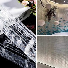 크리스탈 벽돌 파티션 투명 칸막이 시공 욕실 인테리어 반투명, 상세페이지 참고