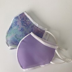 Hobby Shop Water Play Bora 系列游泳池面具（成人 兒童）, 1 套 2 件（紫色/大理石紋）