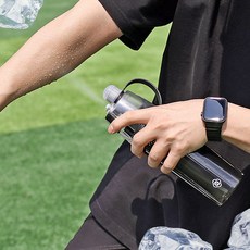 600ml 스프레이 분사형 보틀 물병 텀블러 스포츠 운동 휴대용 물통, 1개