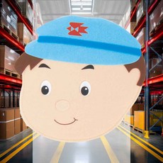 역할놀이머리띠 직업 우체부 1개입 문화센터 어린이집 소품 신축성 연극 헤어밴드