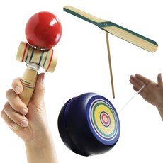 나츠카시 장난감 세트 손놀이 장난감 켄다마