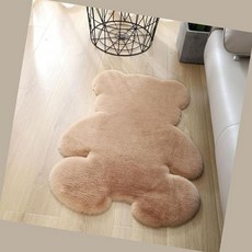 에버템즈 곰돌이 인테리어 발매트 카페트매트 거실인테리어, 45cmx60cm 브라운