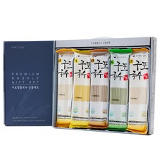 명품 구포국수 선물세트 소면 콩면 메밀면 쑥면 선물용 답례품 명절선물 트레이 포장 300g x 5개, 1세트
