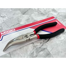 名洋釣具 MEIYO 8吋彎嘴釣魚鉗 - 釣魚專用工具，彎嘴設計更易夾取，耐用材質舒適手柄, 1個