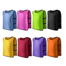 GS 아동용 축구 조끼 풋살 시합 조기 훈련 트레이닝 벤치 후보