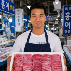 [착한수산] 산지직송 국산 홍어 목포홍어 흑산도홍어 삭힌홍어, 1개, 목포홍어 250g(삭힘 중)