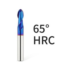 볼엔드 밀링 커터 텅스텐 카바이드 CNC 라우터 비트 도구 2 플루트 선반 기계 노즈 밀, 03 03 HRC65, 26 26 R10xD20x100L, 1개