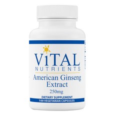 Vital Nutritions 西洋參提取物 250 毫克素食膠囊, 100入, 1個