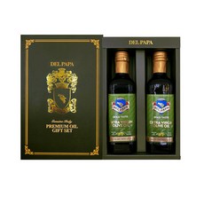 델파파 엑스트라버진 올리브 오일 선물세트 500ml 2병, 1세트