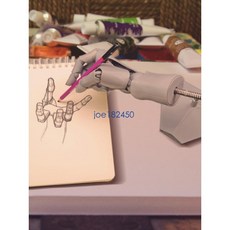 （美好生活家居鋪）漫仙超可動手指關節1/1人手模型支架繪畫美術參攷加加美高浩, 膚色,右手（配萬向支架和替換指甲）