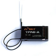 FrSky TFR6A 2.4G 7CH 수신기(수평 커넥터 ) Futaba FASST RC 모델용 호환 원격 제어