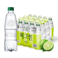 코카콜라 씨그램 라벨프리 450ml 20입 3종 (플레인/레몬/라임), 씨그램 라벨프리 라임 20입