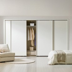 보루네오 붙박이장 모음 E0등급, 02.네오슬라이딩-화이트 30cm