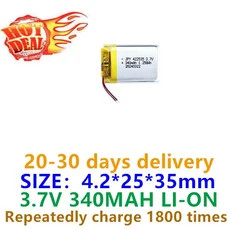 Air to 422535 폴리머 리튬 340MAH-3.7V 모바일 전력 저장 배터리 팩 태블릿 컴퓨터 L, 01 1PCS Good quality