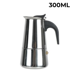 커피 메이커 냄비 모카 스테인레스 스틸 에스프레소 라떼 스토브 필터 포트 주방용, 300ml, 1개
