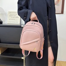 투니스 여성 가죽 단색 심플 러블리 백팩