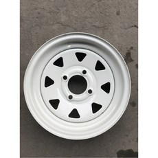 자동차 바퀴 트레일러 자전거 보호 TOW MAX 휠바퀴 가이트 보트 휴대용 스틸 보관, 15x6J, 27 화이트 둥근 구멍 8 165 1, 1개