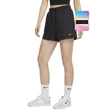 NIKE 스포츠웨어 클래식 우븐 미드라이즈 쇼츠 W - 블랙:화이트 FV7558-010 135002