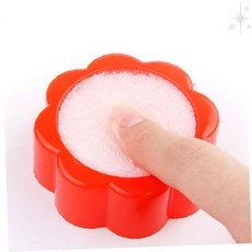 꽃무늬 손가락 세척기 주방용 실리콘 설거지 도구 그릇 청소 식기 닦기 주방용품, 1개