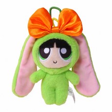 可愛飛天小女警兔子造型玩偶，柔軟舒適，精緻細節，多功能用途, 扮兔毛毛, 1個