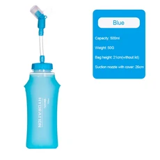 300ml-500ml 소프트 플라스크 접이식 물병 야외 스포츠 여행 러닝 마라톤 주전자 하이드 레이션 팩 방광 탱