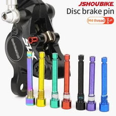 JSHOUBIKE 자전거 볼트 디스크 브레이크 캘리퍼스 볼트 고정 핀이 캘리퍼스 육각 나사에 삽입되어 자전거, 07 A Black 2 PCS