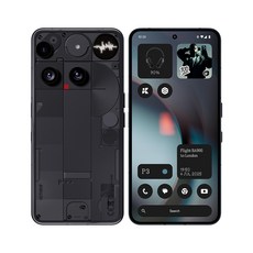 낫싱 Phone (3) 휴대폰 자급제폰 50MP 4카메라 광학3배줌 4K 60fps 동영상 지문센서 IP68 eSIM, 256GB, 블랙