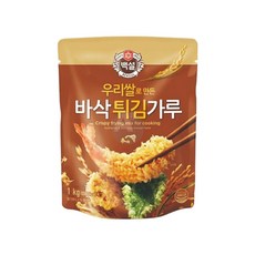 백설 튀김가루 우리쌀 돈까스 1Kg 바삭 튀김요리분말, 1개
