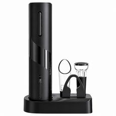 ProTap 紅酒電動開瓶器 充電款, 黑色, 1個