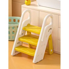 아기 세면기 사다리 발판 손씻기 계단 디딤대 어린이 보조계단, 1개, 2. 그레이(높이조절/접이식수납)