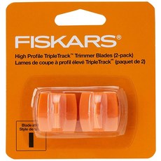 Fiskars 1968701001 교체용 스틸 블레이드 캐리지 30.5cm(12인치) 휴대용 트리머용 (2팩)